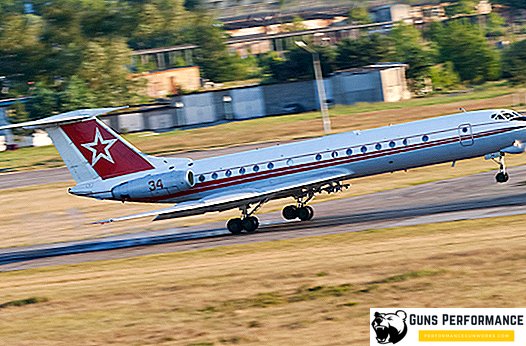 Visão geral do avião de passageiros de curta distância Tu-134