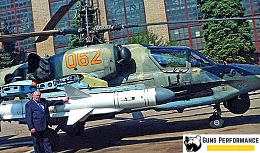 Ka-52K helikopter oli varustatud "tapja" laeva raketiga.