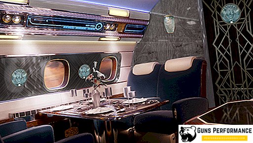 Luxueus interieur van het vliegtuig in de stijl van Art Deco voor $ 80 miljoen