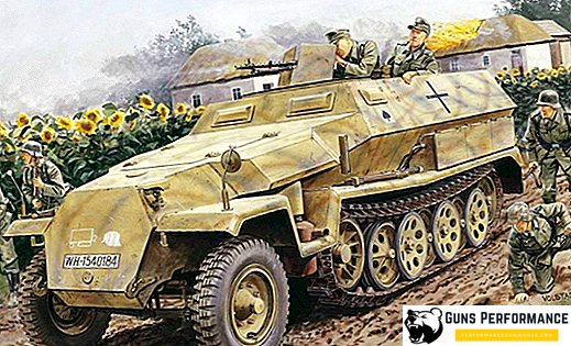 German armored personnel carriers Hanomag: SdKfz 250 and SdKfz 251