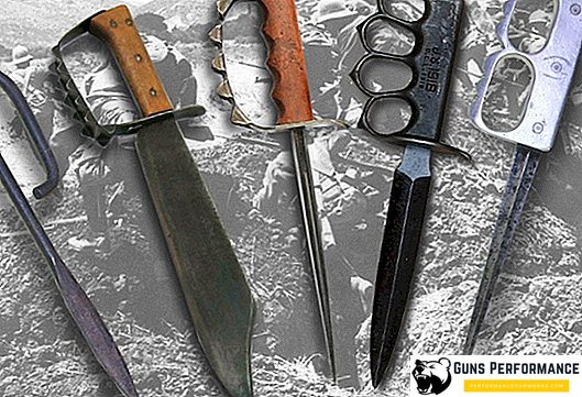 Historie af skyttegrave (skyttegrav) knive og nærliggende våben