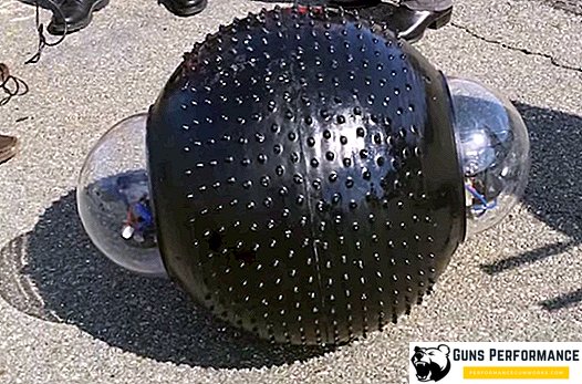 Spherical reconnaissance robot undergoing field tests